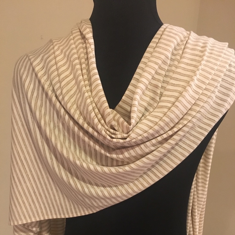 Premium quality CREAM jersey scarf hijab wrap NWT